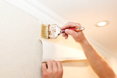 Pose de papier peint à Vulbens — revêtements muraux et toiles de verre